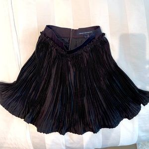 French Connection black silk skirt, NWOT, 2